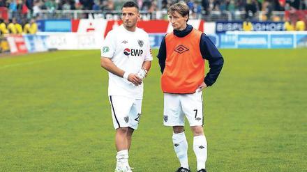 Abwarten. Ob Süleyman Koc (links) und Matthias Rudolph auch in der Regionalliga für den SV Babelsberg 03 spielen werden, wird sich erst in den kommenden Wochen entscheiden.