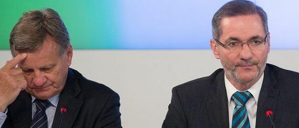 Der eine so, der andere so: An einem Strang ziehen der BER-Chef und der BER-Aufsichtsratschef nicht.