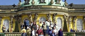 Flanieren in Park Sanssouci: Kostenloser Spaß oder teures Vergnügen? Die Potsdamer Linke will einen Parkeintritt verhindern.
