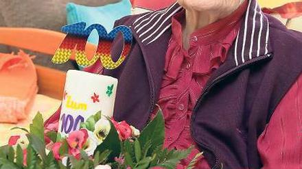 Geburtstag. Seit 13 Jahren lebt Luise Gieseking im Hasenheyer Stift.