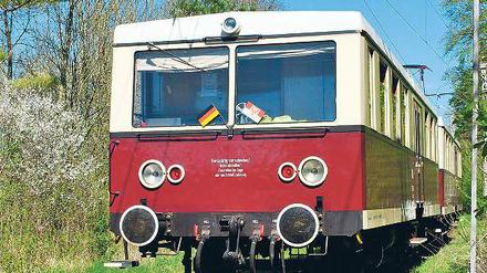 Kurzes Vergnügen. Die Kleinbahn fährt nur an Wochenenden.