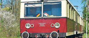 Kurzes Vergnügen. Die Kleinbahn fährt nur an Wochenenden.