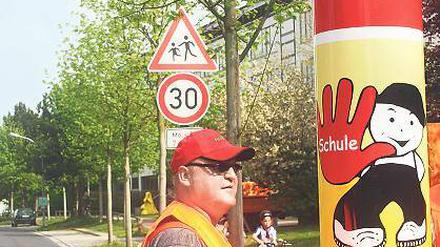 Vorsicht. Eigenherd-Schüler haben die Bilder auf den Säulen entworfen.