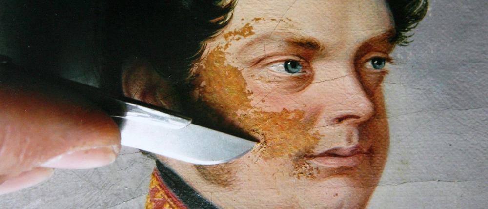 Frisch restauriert: Das Bild von Friedrich Wilhelm IV.