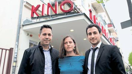 Festivalgäste. Regisseur Michael Mayer, Drehbuchautorin Yael Shafir und Darsteller Nicolas Jacob (v.l.)