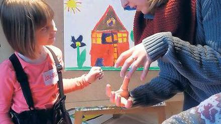 Intensive Beschäftigung. In der „Forscherwelt Blossin“ lernen Kinder.