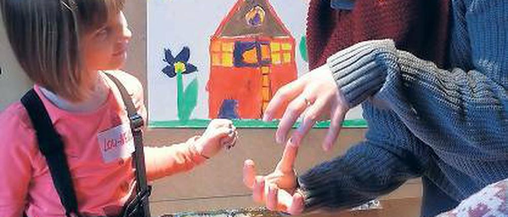 Intensive Beschäftigung. In der „Forscherwelt Blossin“ lernen Kinder.