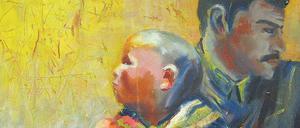 Bianca Baalhorns „Welten: Vater Sohn“. Öl auf Leinwand, 2013