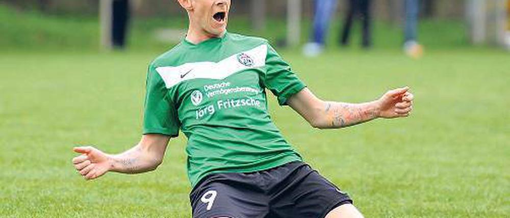 Traf gestern zweimal. Jeff Salpeter vom FSV Babelsberg 74.