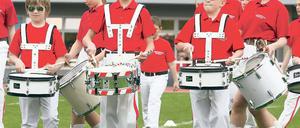 Taktsicher. Am 1. Mai zeigte der Fanfarenzugnachwuchs, was er kann.