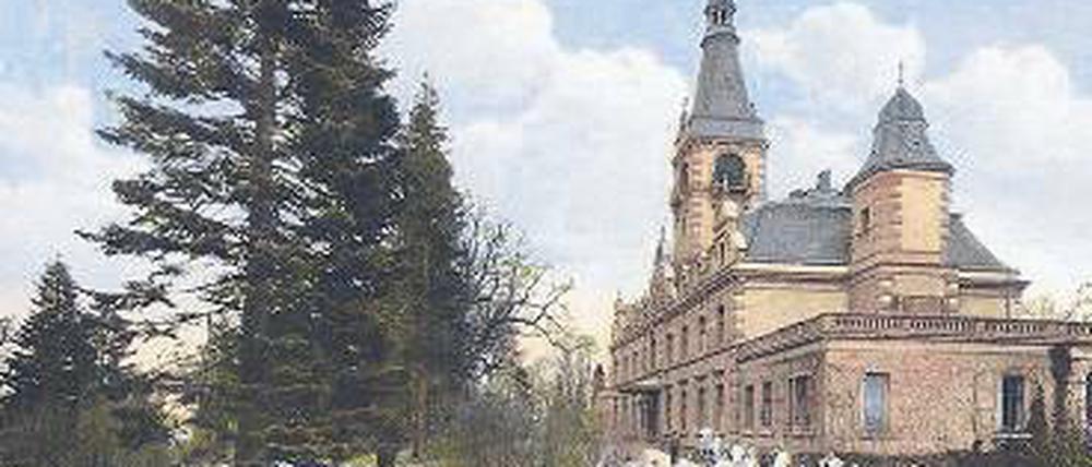 Idylle. Anfang des 20. Jahrhunderts war das Schloss eine Lungenheilstätte.