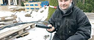 Kein Anschluss. Neu-Rangsdorfer Oliver Scharfenberg ist verzweifelt.