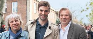 Eröffnungsgäste. Regisseur und Sehsüchte-Juror Andreas Dresen mit Festivalchef Hauke Bartel und Tobias Wellemeyer, Intendant des Hans Otto Theaters (v.l.).