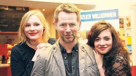 Gesprächsbereit. Rosalie Thomass, Markus Färber und Helen Woigk (v.l.).