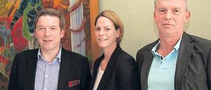 Stehen bereit. Dietmar Demuth, Karina Dörschel, Immo von Falloiis (v. r.).