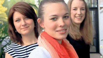 Gründerteam. Claudia Steinwegs (v.) und zwei ihrer Mitstreiterinnen.