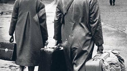 Angekommen. Bis zum Ende der DDR kamen 1,35 Millionen Flüchtlinge nach Marienfelde. Das Bild stammt von 1961.