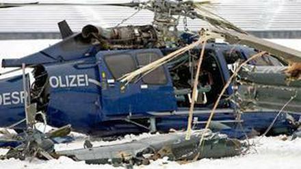 Wegen der schlechten Sichtverhältnisse prallten während einer Großübung im März zwei Hubschrauber der Bundespolizei gegeneinander.