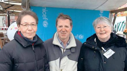 Unterstützer finden. Rahner, Klockow und Sourissean-Kleinmann (v.l.).