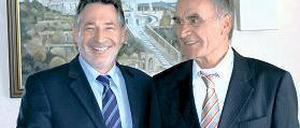 Duo. Oberbürgermeister Jann Jakobs (SPD) und Ex-OB Horst Gramlich.