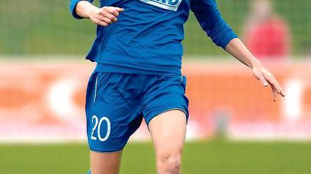 Vorfreude auf alte Kolleginnen. Turbine Potsdams Stefanie Mirlach will heute endlich gegen ihren Ex-Klub Bayern München spielen.