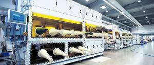 Für den Ausnahmefall. Um einen manuellen Zugriff zu ermöglichen, gibt es in der Pilotanlage Handschuhärmel. Sonst läuft die Anlage vollautomatisch.