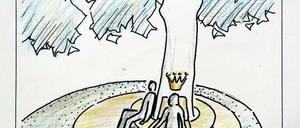 Der Baumthron. Landschaftsarchitektin Anja Möller hat ihn entworfen.