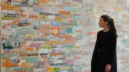Es gibt sie, die Kunst in Potsdam: Hier der Berliner Brief (1966) von Gerhard Hoehme. Noch bis zum 21. April zeigt die Villa Schöningen 36 Werke der abstrakten und informellen Kunst der 50er und 60er Jahre.