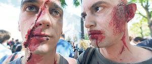 Zombis. Nicht im Bild: Piraten-Fraktionschef Lauer und Kowalewski.