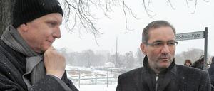 Wußte Platzeck (r.) von Braunes Anruf beim RBB? Der Ministerpräsident behauptet zumindest, er selbst hätte sich nicht beschwert.