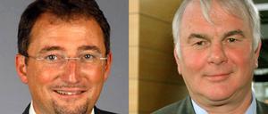 Der alte - und der mögliche neue Landrat. Sowohl Peer Giesecke (rechts) als auch Frank Gerhard stehen unter Korruptionsverdacht.