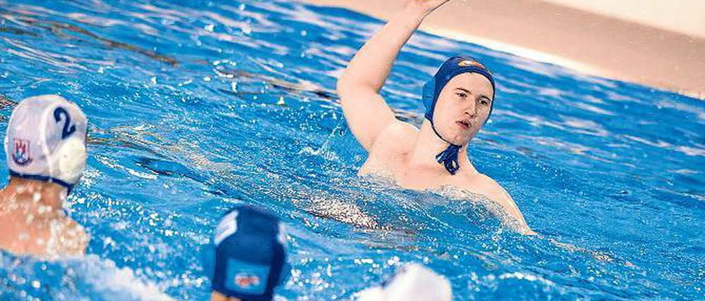 Organisationstalent. Tobias Lentz ist Kapitän der Wasserballer des OSC Potsdam, spielt obendrein für die Nationalmannschaft und schafft das alles neben dem Informatikstudium sehr gut.