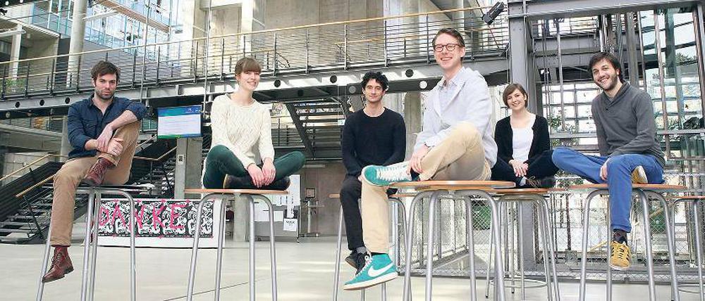 Neuausrichtung. Das Team des Filmfestivals „Sehsüchte“ im Gebäude der Filmhochschule HFF, die stärker in das Festival mit einbezogen werden soll.