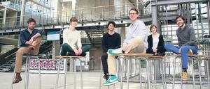 Neuausrichtung. Das Team des Filmfestivals „Sehsüchte“ im Gebäude der Filmhochschule HFF, die stärker in das Festival mit einbezogen werden soll.