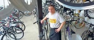 Ende im März. Holm Roloff gibt den Fahrradladen in Teltow auf.
