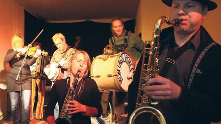 Aufgespielt. Das Montagsorchester spielte beim Festival „Scholle to go“.