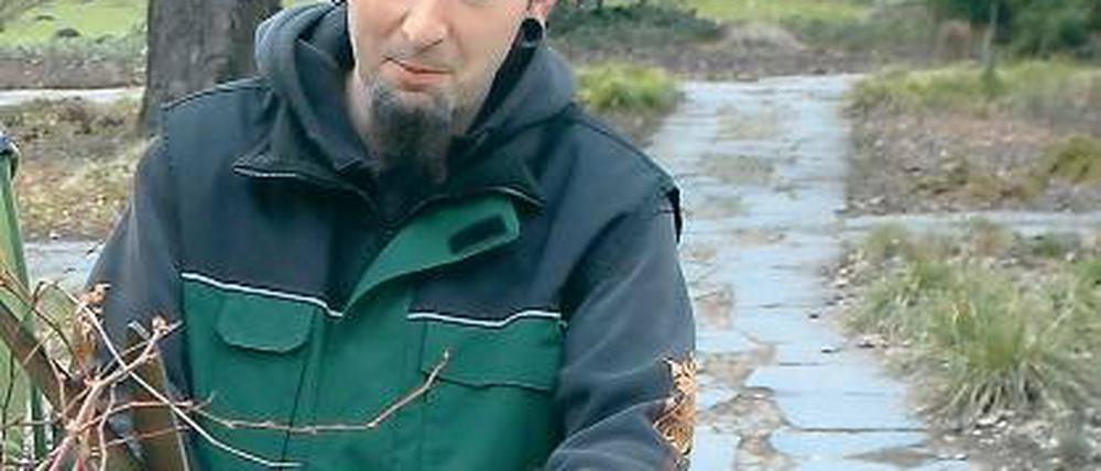 Freiwillig. Jens Knöchel arbeitet als Bufdi in der Landschaftspflege.