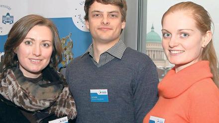 Ausgewählt. Sara Mamprin, Tom Bocklisch und Alona Kuts (v.l.n.r.).