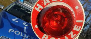 Die Polizei konnte das Auto der Einbrecher stoppen.