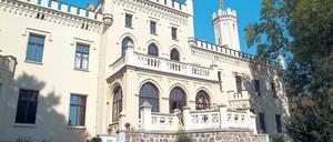Hochherrschaftliches Haus. Schloss Reichenow, erbaut im Tudor-Stil.