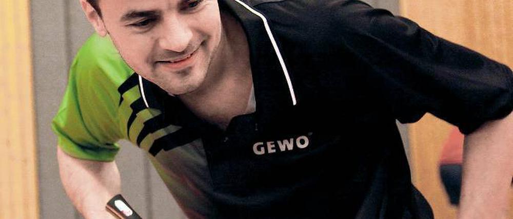 Spitzenspieler. Thomas Englert vom TSV Stahnsdorf ist der derzeit beste Spieler der Tischtennis-Oberliga Nord-Ost und wurde bereits 22-mal als Landesmeister geehrt.