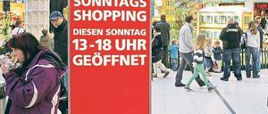 Shoppen am Sonntag: Wie hier im Sterncenter sollen Potsdamer künftig neunmal an Sonntagen in die Geschäfte strömen können. Unklar ist, ob das Land dies zulässt.
