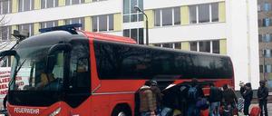 Neue Gäste. Seit Anfang Februar ziehen immer mehr Asylbewerber in ihr neues Heim in der Iserstraße in Teltow.