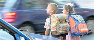 Aufgepasst. Die Kinder im Landkreis sind wachsam. Unfälle passieren, weil Verkehrsteilnehmer die Schulen schwer erkennen.