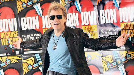 Da bin ich! Jon Bon Jovi ist ziemlich brav geworden: 23 Jahre verheiratet, vier Kinder, katholisch. Über sein Privatleben möchte der Sänger trotzdem nicht sprechen.