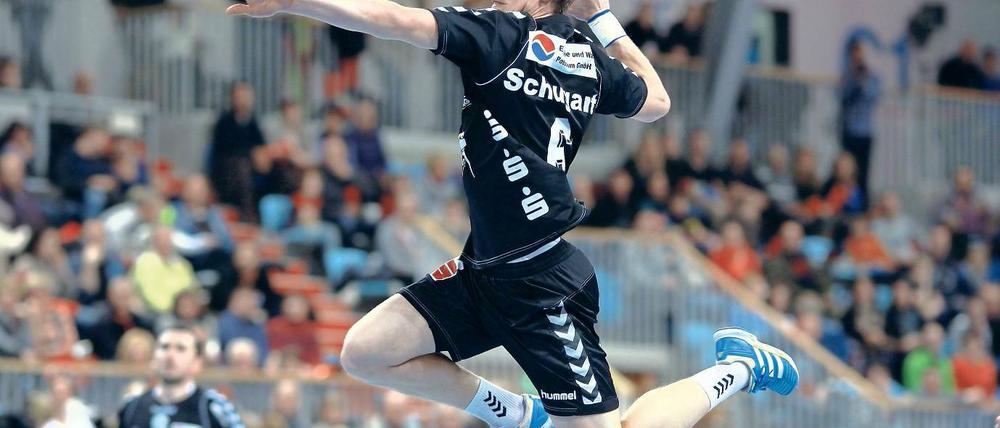 Lob vom Trainer. Florian Schugardt bot im Spiel gegen Beckdorf eine sehr gute Leistung und war mit acht Treffern bester Potsdamer Werfer.