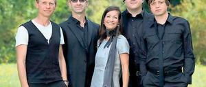 Mal etwas leiser. Norbert Leisegang (links) mit dem Keimzeit Akustik Quintett.