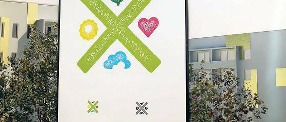 Ein Kreuz mit der Natur. Das neue Logo für die Gartenstadt Drewitz.
