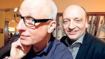 Erste Wahl. Volker Wieprecht (links) und Robert Skuppin moderierten von 1994 bis 2011 in Potsdam gemeinsam, erst bei „Fritz“, dann bei „Radio Eins“.