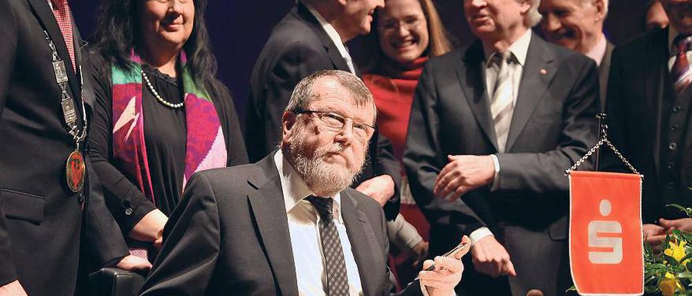 Folgt wohl auf Friedhelm Schatz. Professor Dieter Wiedemann – hier beim Neujahrsempfang der Stadt Potsdam im Nikolaisaal am vergangenen Freitag – könnte noch in dieser Woche zum Aufsichtsratvorsitzenden des SV Babelsberg 03 gewählt werden.